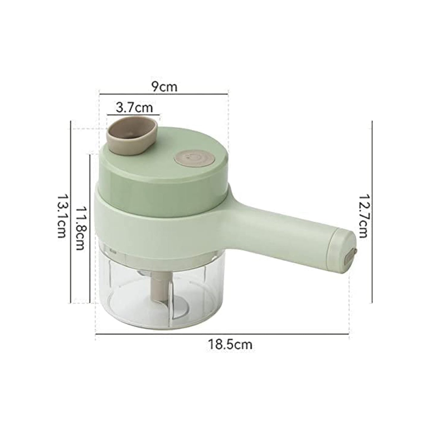 Electric Vegetable Cutter – 4-in-1 Handheld Slicer