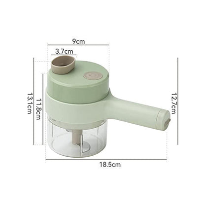 Electric Vegetable Cutter – 4-in-1 Handheld Slicer