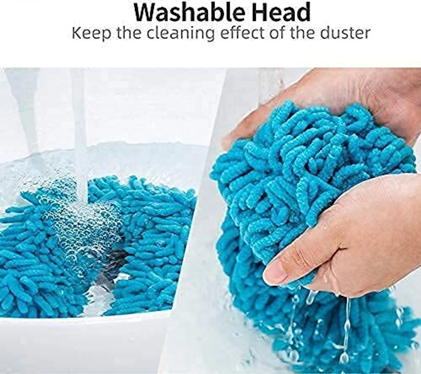 Microfiber Fan Duster – Flexible, Extendable for Easy Cleaning | Velvet Wipe