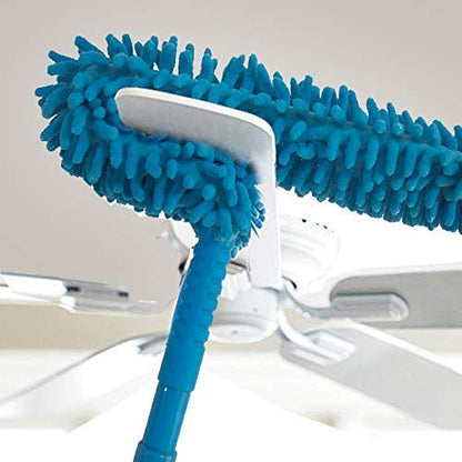 Microfiber Fan Duster – Flexible, Extendable for Easy Cleaning | Velvet Wipe