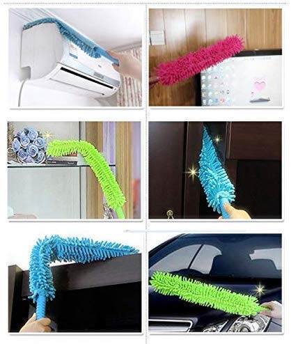 Microfiber Fan Duster – Flexible, Extendable for Easy Cleaning | Velvet Wipe
