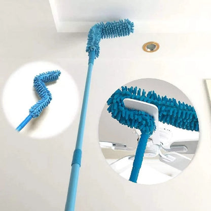 Microfiber Fan Duster – Flexible, Extendable for Easy Cleaning | Velvet Wipe