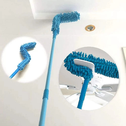 Microfiber Fan Duster – Flexible, Extendable for Easy Cleaning | Velvet Wipe